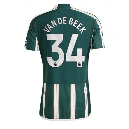 Maillot de foot Manchester United Donny van de Beek #34 Extérieur 2023-24 Manches Courte
